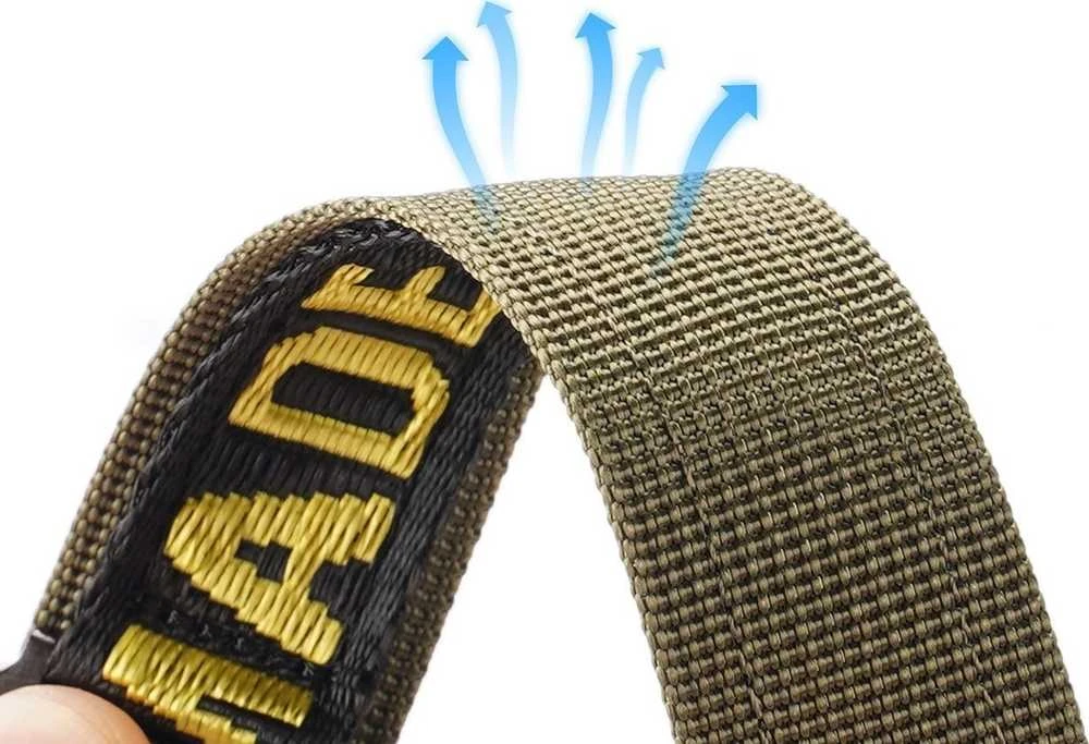 Dux Ducis apyrankė (Outdoor Version) Apple Watch Ultra strap, SE, 9, 8, 7, 6, 5, 4, 3, 2, 1 (49, 45, 44, 42 mm) nylon geltonos spalvos