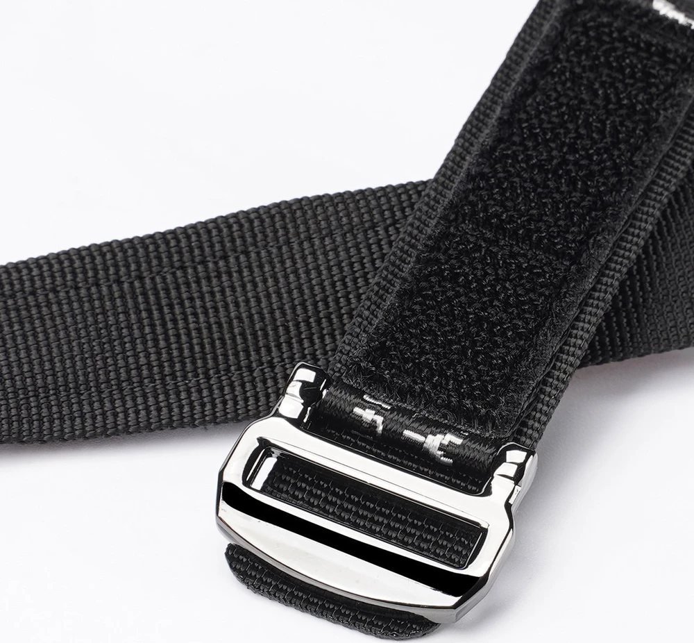 Dux Ducis apyrankė (Outdoor Version) Apple Watch Ultra apyrankė, SE, 9, 8, 7, 6, 5, 4, 3, 2, 1 (49, 45, 44, 42 mm) Nylon juodos ir sidabrinės spalvos