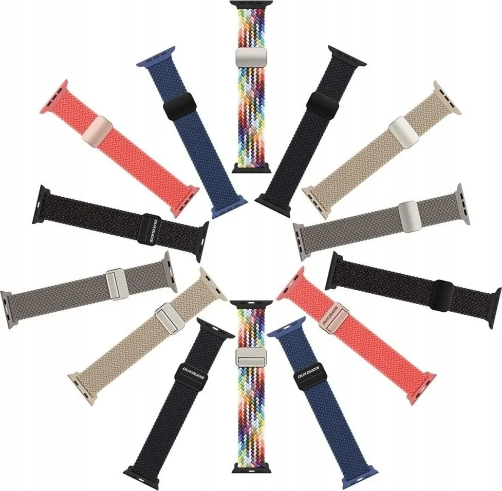 Dux Ducis apyrankė MIXTURE PRO stretchable braided skirta Apple Watch 38 / 40 / 41 mm guava