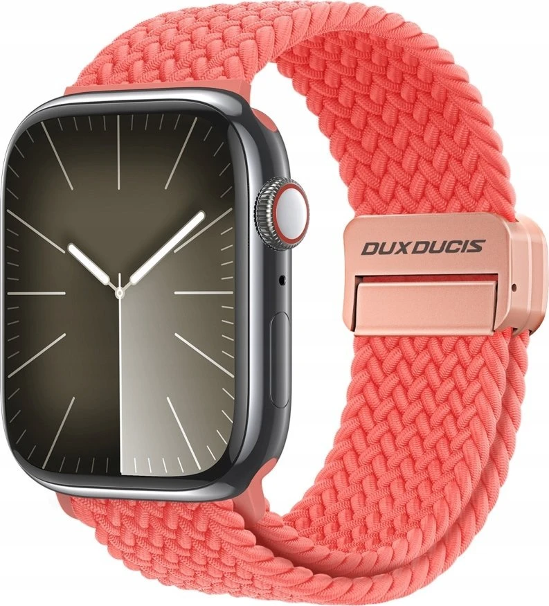 Dux Ducis apyrankė MIXTURE PRO stretchable braided skirta Apple Watch 38 / 40 / 41 mm guava