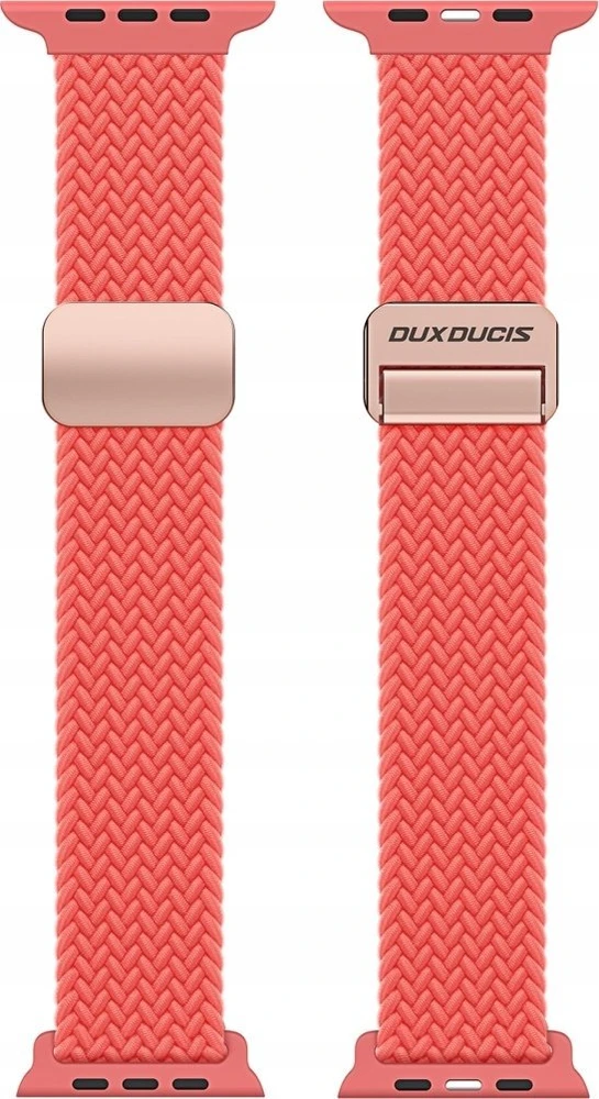 Dux Ducis apyrankė MIXTURE PRO stretchable braided skirta Apple Watch 38 / 40 / 41 mm guava