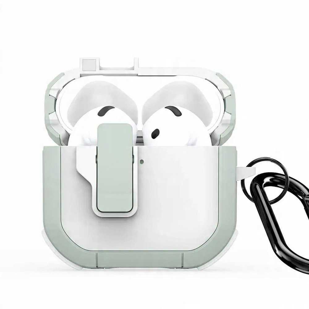DUX DUCIS PECP - TPU+PC apsauginis dėklas skirtas AirPods 4 baltas žalias
