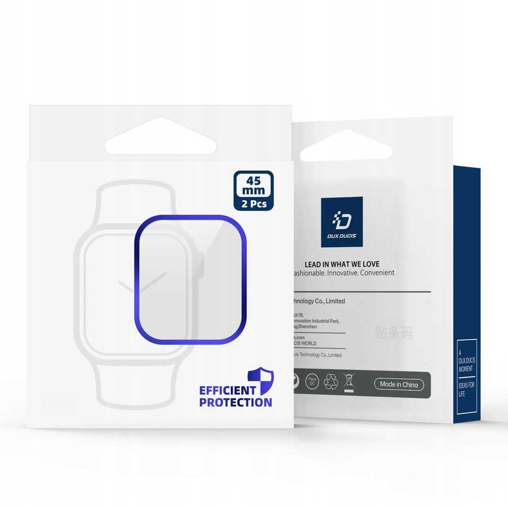 Dux Ducis Protector LCD PMMA su rėmeliu Apple Watch 10 42mm juodas