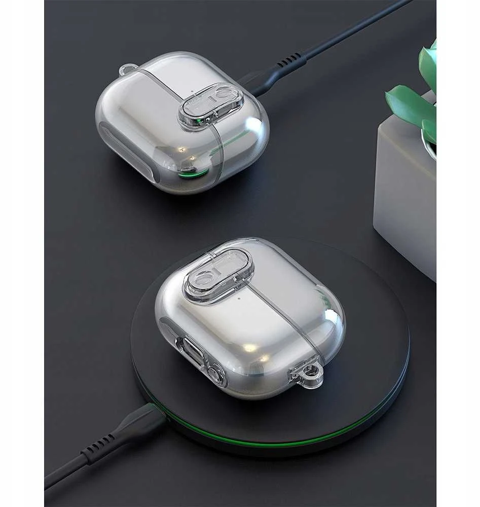 DUX DUCIS SECI - apsauginis dėklas skirtas Samsung Galaxy Buds 3/ Buds 3 Pro skaidrus