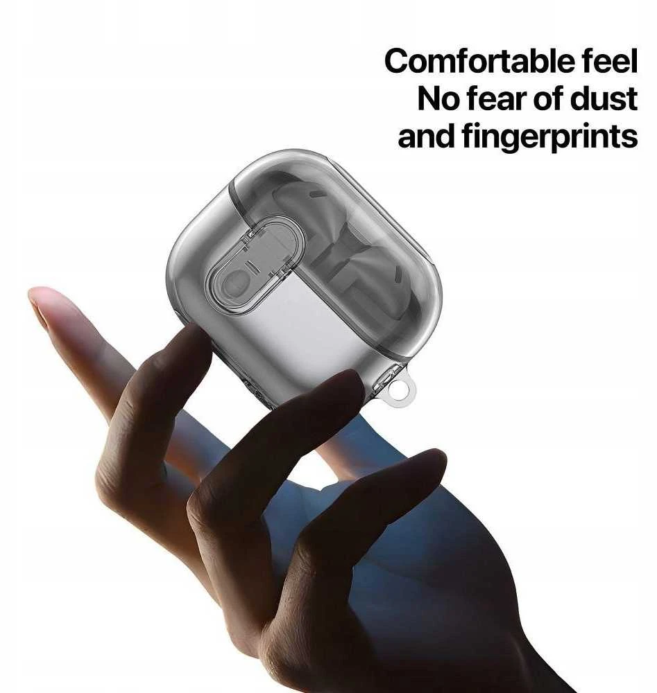 DUX DUCIS SECI - apsauginis dėklas skirtas Samsung Galaxy Buds 3/ Buds 3 Pro skaidrus
