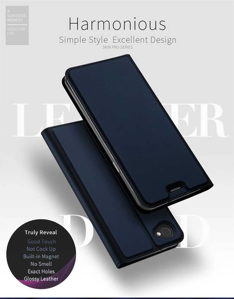 Dux Ducis Premium atverčiamas dėklas skirtas Huawei Mate 10, mėlynas