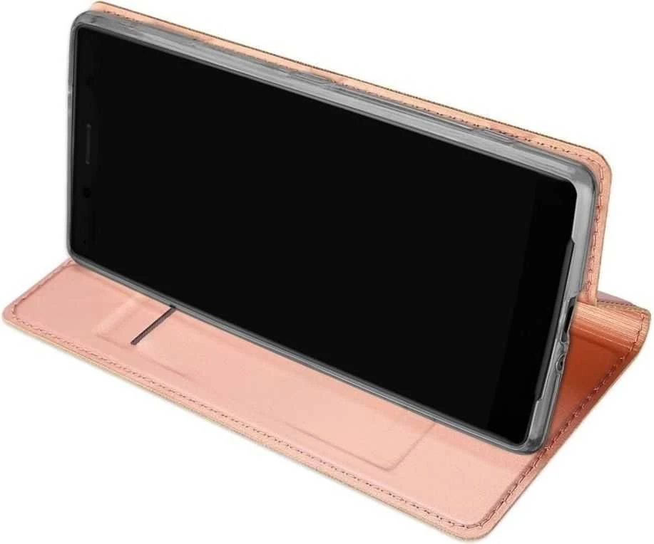 Dux Ducis Premium atverčiamas dėklas skirtas Apple iPhone XS Max, Rose Gold