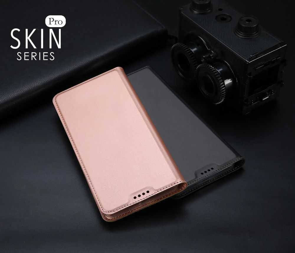 Dux Ducis Premium atverčiamas dėklas skirtas Apple iPhone XS Max, Rose Gold