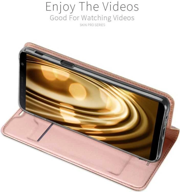 Dux Ducis Premium atverčiamas dėklas skirtas Samsung A920 Galaxy A9 (2018), Rose Gold