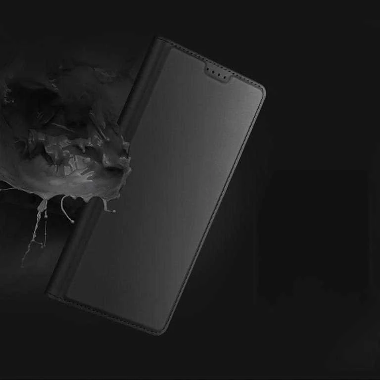 Dux Ducis atverčiamas dėklas SKIN PRO skirtas Samsung Galaxy S24 FE juodos spalvos