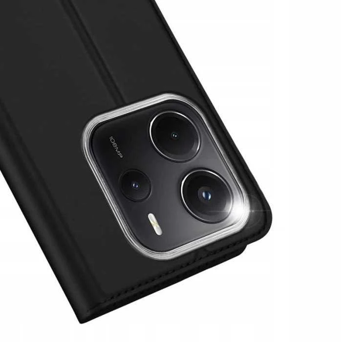 DUX DUCIS piniginės dėklas SKIN PRO, skirtas REDMI NOTE 14 4G (163,25 mm) juodas