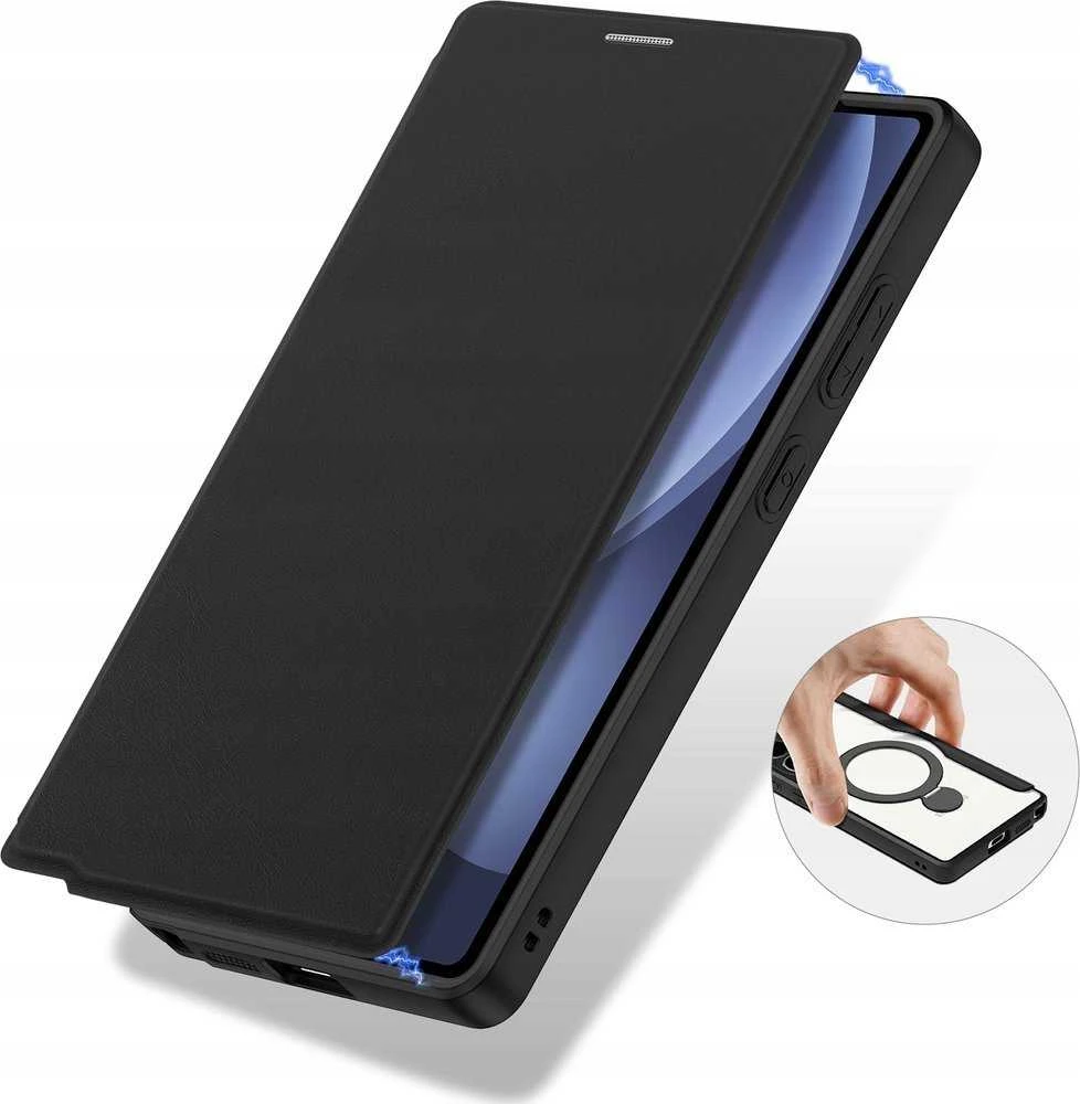 Dux Ducis Skin X Pro Samsung Galaxy S25 Ultra with MagSafe and Wallet – dėklas telefonui juodos spalvos
