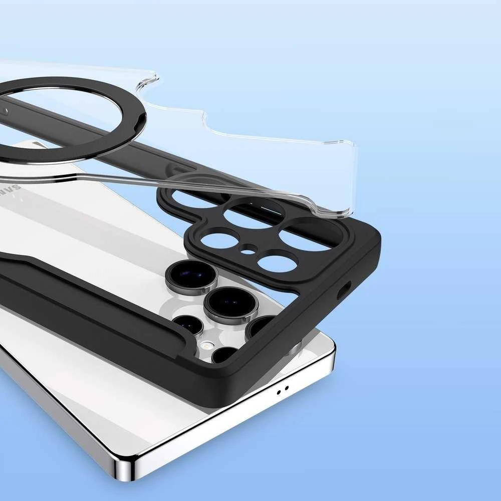 Dux Ducis Skin X Pro Samsung Galaxy S25 Ultra with MagSafe and Wallet – dėklas telefonui juodos spalvos