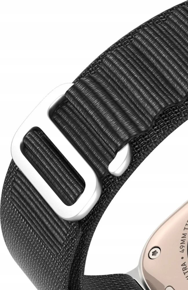 Sport Buckle apyrankė Apple Watch Ultra / 9 / 8 / 7 / 6 / SE / 5 / 4 / 3 / 2 / 1 (42, 44, 45, 49 mm) Dux Ducis Strap GS Version - juodos spalvos