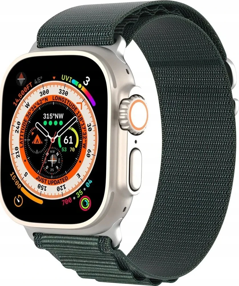 Sport apyrankė buckle for Apple Watch 9 / 8 / 7 / 6 / SE / 5 / 4 / 3 / 2 / 1 (41, 40, 38 mm) Dux Ducis Apyrankė GS Version - žalios spalvos