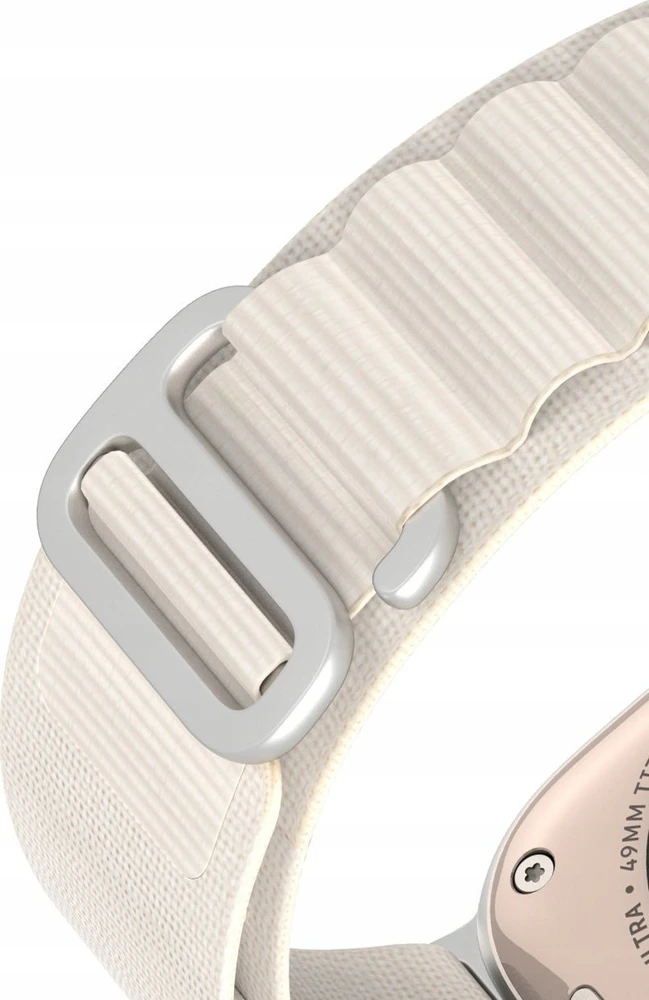 Sport apyrankė buckle for Apple Watch Ultra / 9 / 8 / 7 / 6 / SE / 5 / 4 / 3 / 2 / 1 (42, 44, 45, 49 mm) Dux Ducis Apyrankė GS Version - baltos spalvos