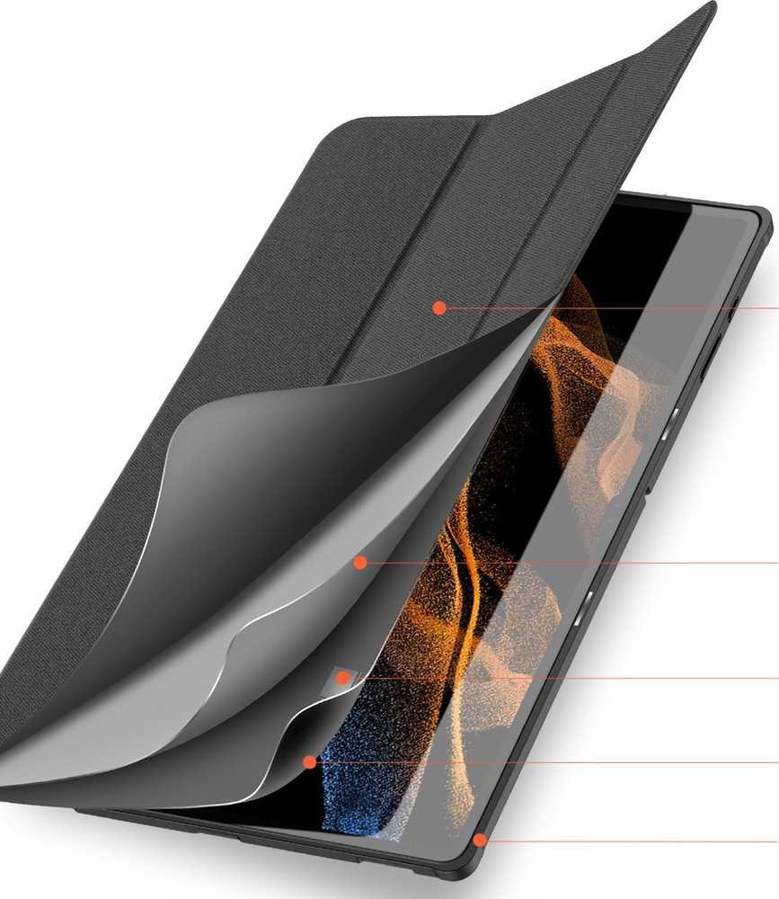 Dėklas Dux Ducis Domo Samsung X900/X906 Tab S8 Ultra juodas