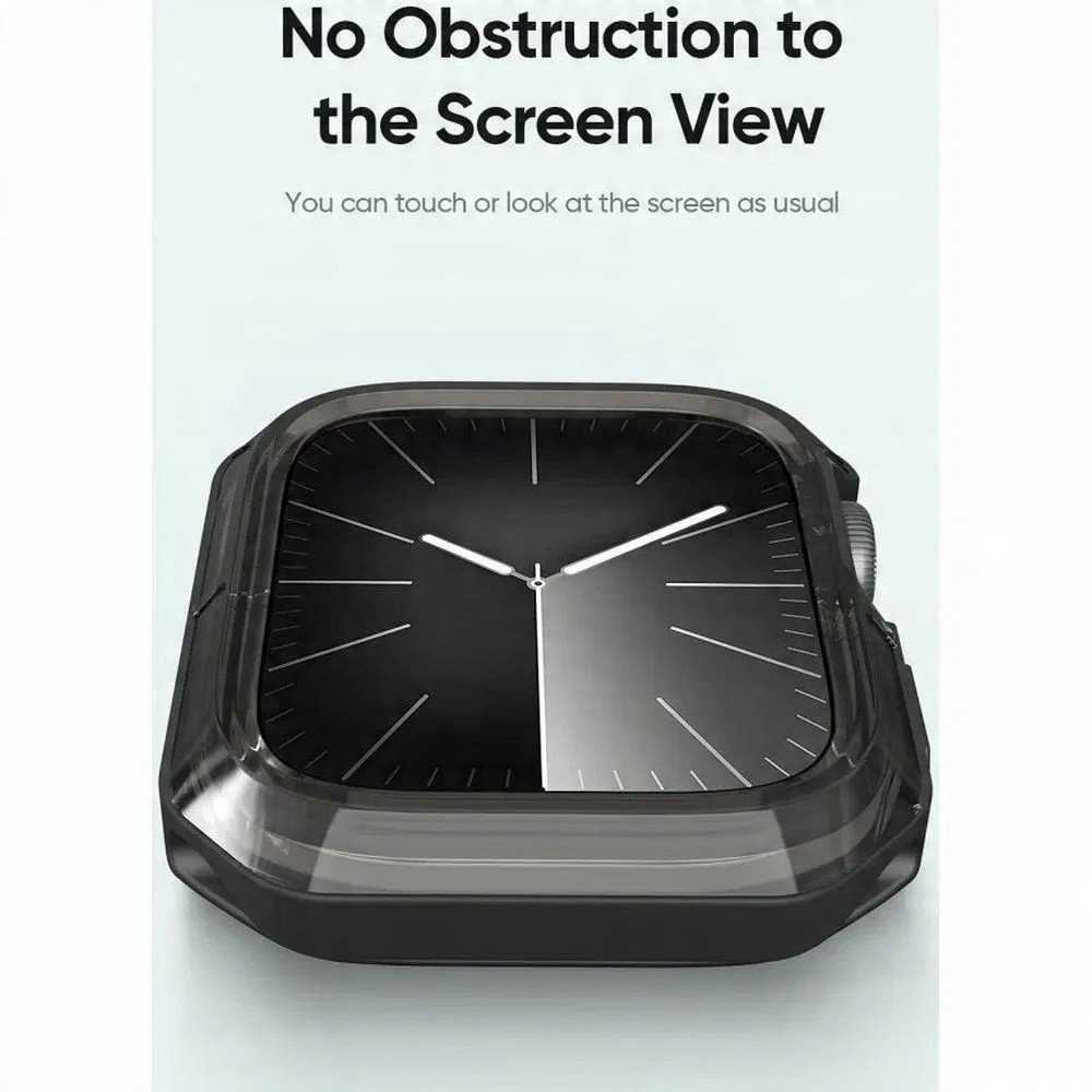 DUX DUCIS dėklas TAMO for Apple Watch series 10 46 mm skaidrus with juodos spalvos