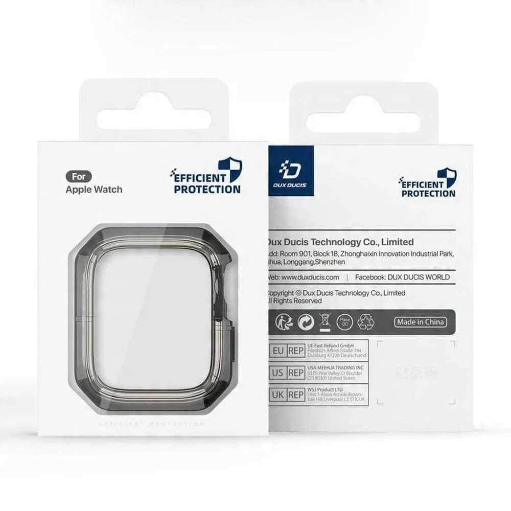 DUX DUCIS dėklas TAMO for Apple Watch series 10 46 mm skaidrus with juodos spalvos