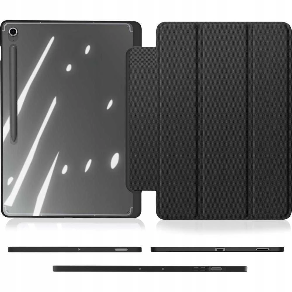 DUX DUCIS dėklas TOBY su pencil storage skirtas Samsung Galaxy Tab S10 FE Plus juodos spalvos