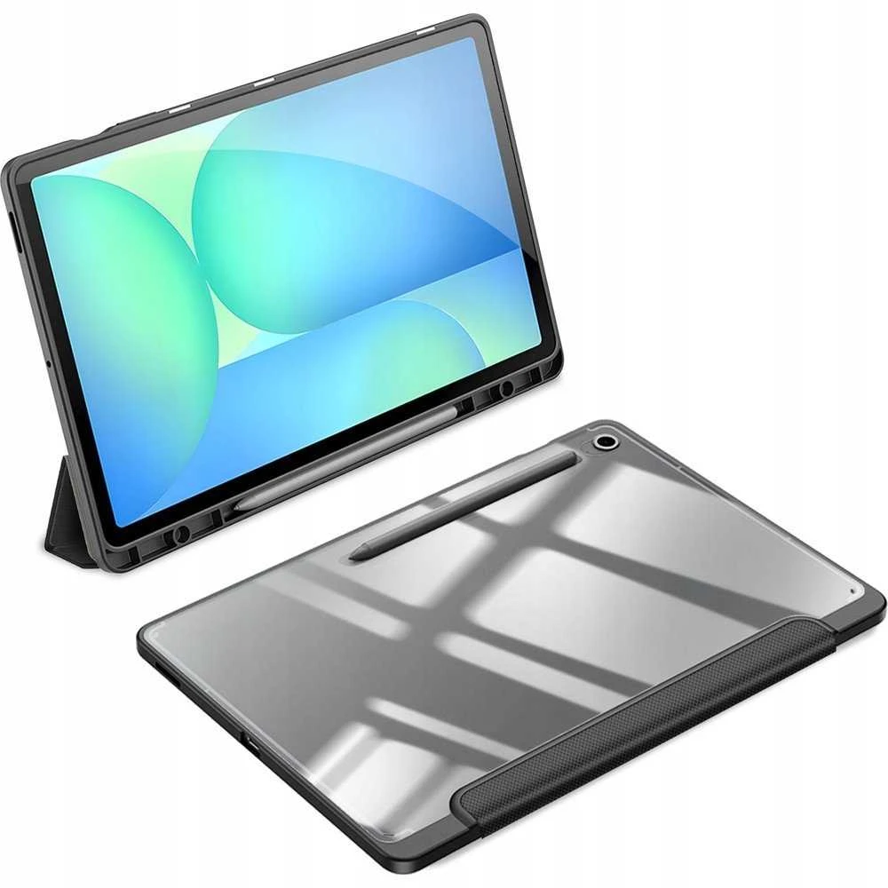 DUX DUCIS dėklas TOBY su pencil storage skirtas Samsung Galaxy Tab S10 FE Plus juodos spalvos