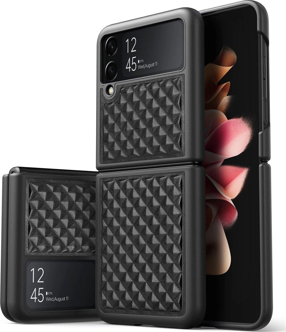 Dėklas Dux Ducis Venice Samsung F711 Z Flip3 5G juodas