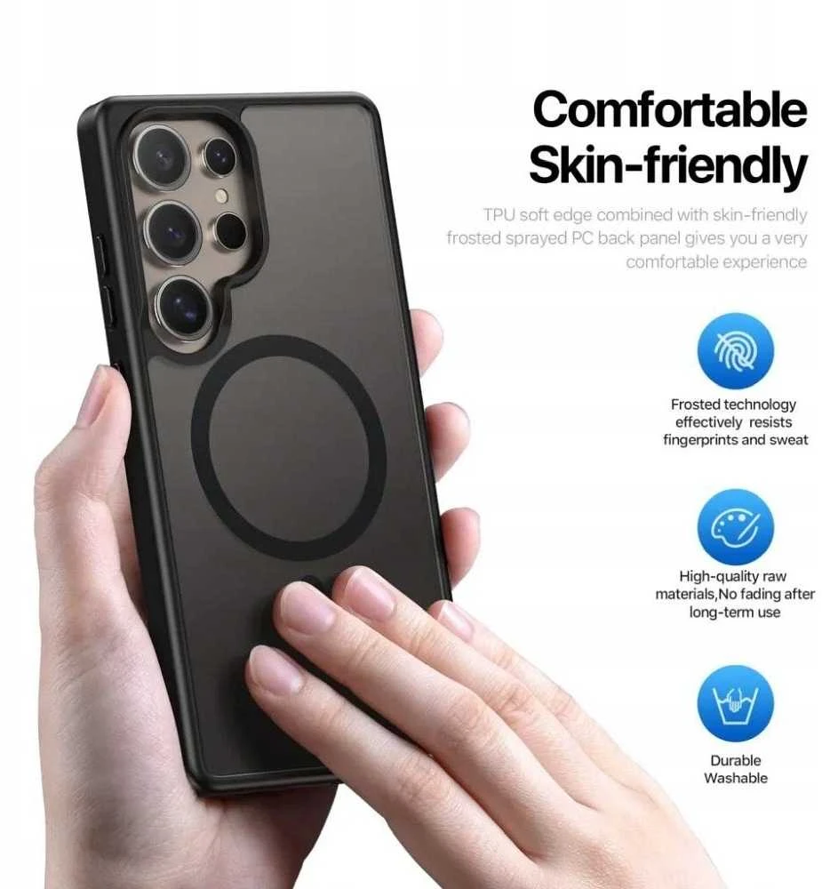 Dėklas Dux Ducis Yind skirtas Samsung S938 S25 Ultra juodas