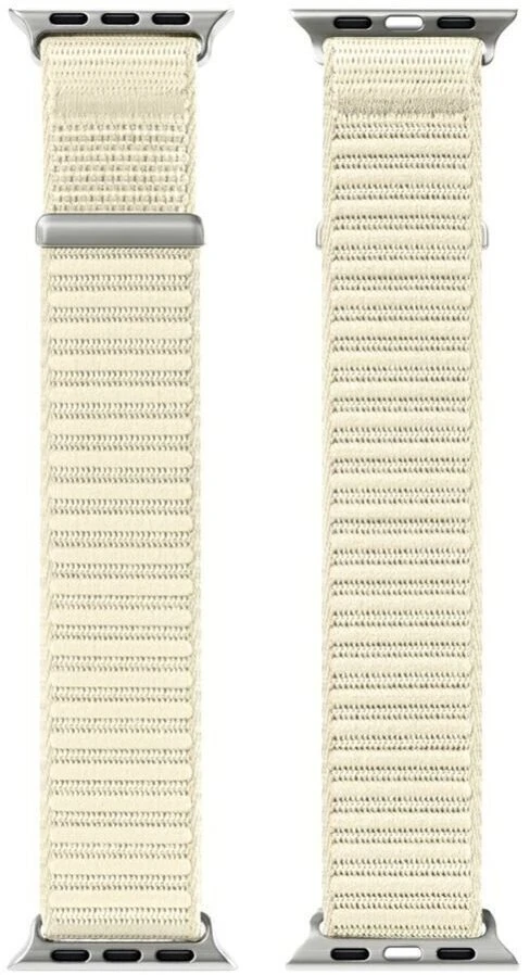 DUXDUCIS Dirželis Dux Ducis Apple Watch 42/44/45/46/49MM YE Nylon Braided Loop Wrist Strap Starlight