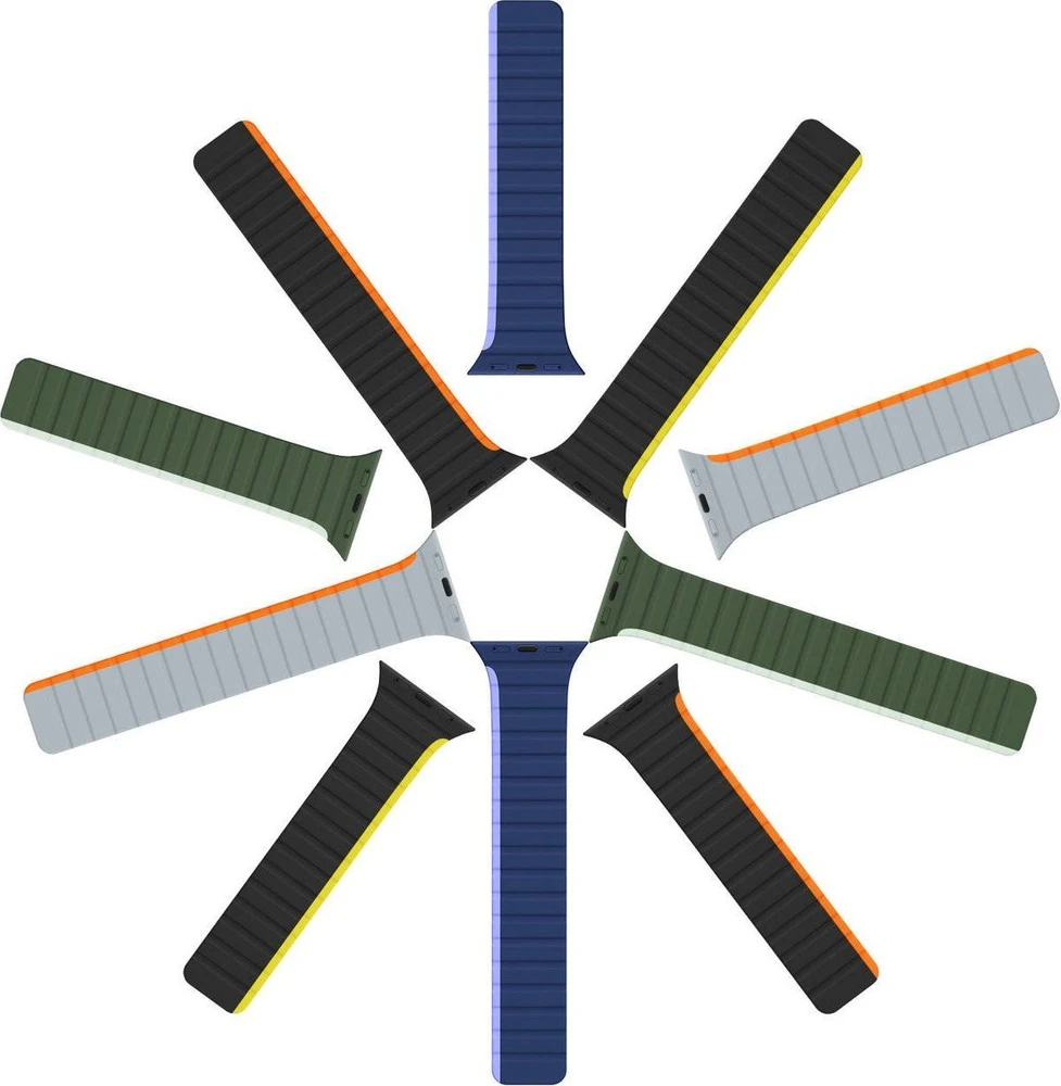 Magnetic Watch SE, 9, 8, 7, 6, 5, 4, 3, 2, 1 (41, 40, 38 mm) Dux Ducis apyrankė (LD Version) – juodos ir geltonos spalvos
