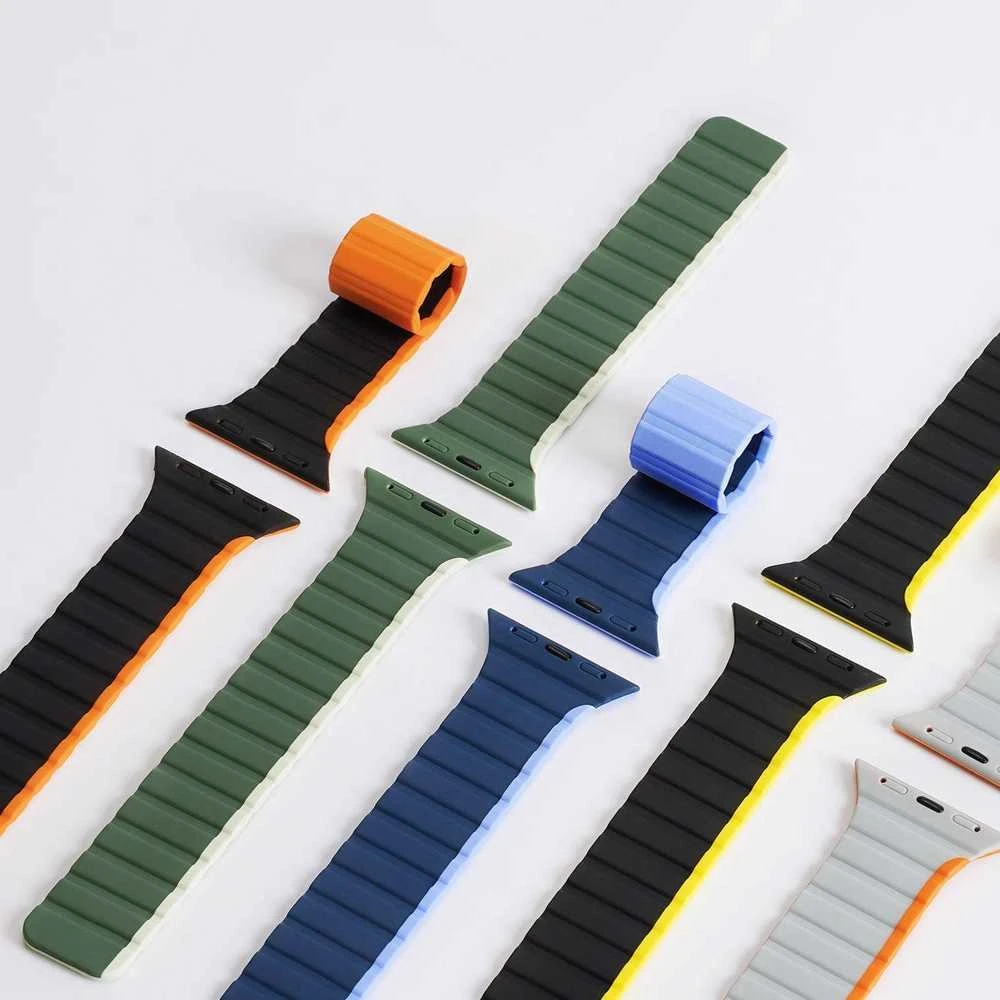 Magnetic Watch SE, 9, 8, 7, 6, 5, 4, 3, 2, 1 (41, 40, 38 mm) Dux Ducis apyrankė (LD Version) – juodos ir geltonos spalvos
