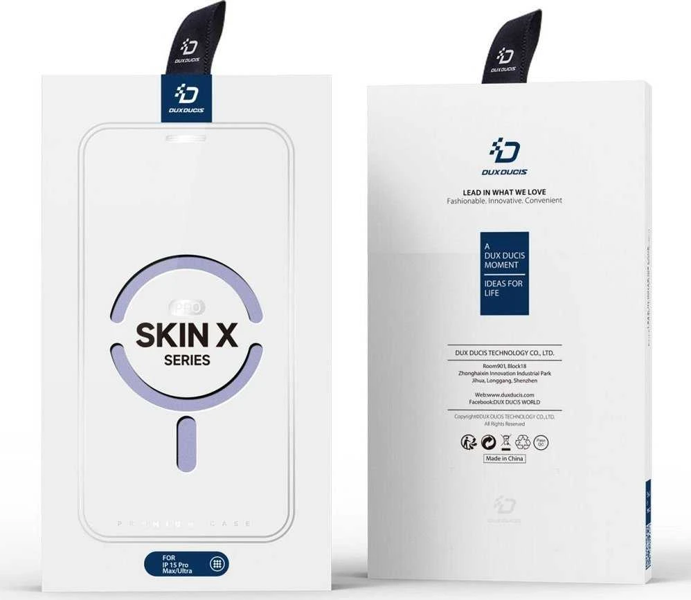 Dėklas Dux Ducis Skin X Pro Apple iPhone 15 Pro Max violetinis