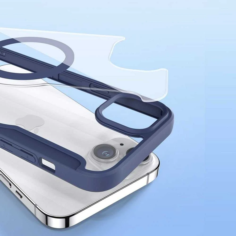 Dėklas Dux Ducis Skin X Pro Apple iPhone 15 Plus mėlynas
