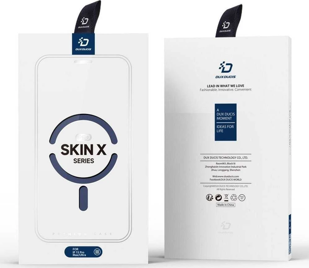 Dėklas Dux Ducis Skin X Pro Apple iPhone 15 Pro Max mėlynas