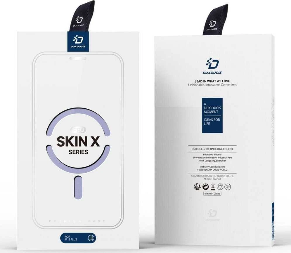 Dėklas Dux Ducis Skin X Pro Apple iPhone 15 Plus violetinis