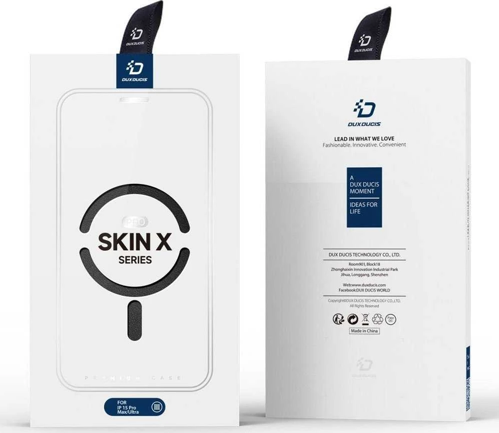 Dėklas Dux Ducis Skin X Pro Apple iPhone 15 Pro juodas
