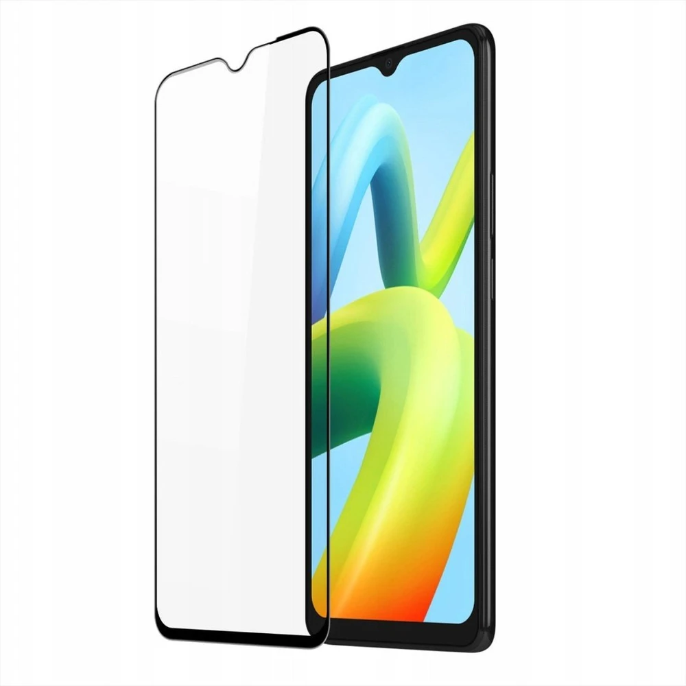 Dux Ducis 9D Apsauginis stiklas Screen Protector skirtas Xiaomi Redmi A2 / Redmi A1 9H su juodos spalvos Frame