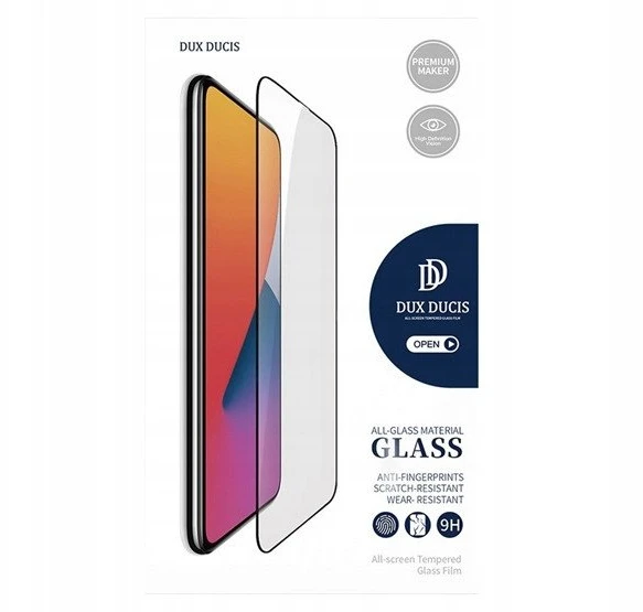 Dux Ducis 9D Apsauginis stiklas Screen Protector skirtas Xiaomi Redmi A2 / Redmi A1 9H su juodos spalvos Frame