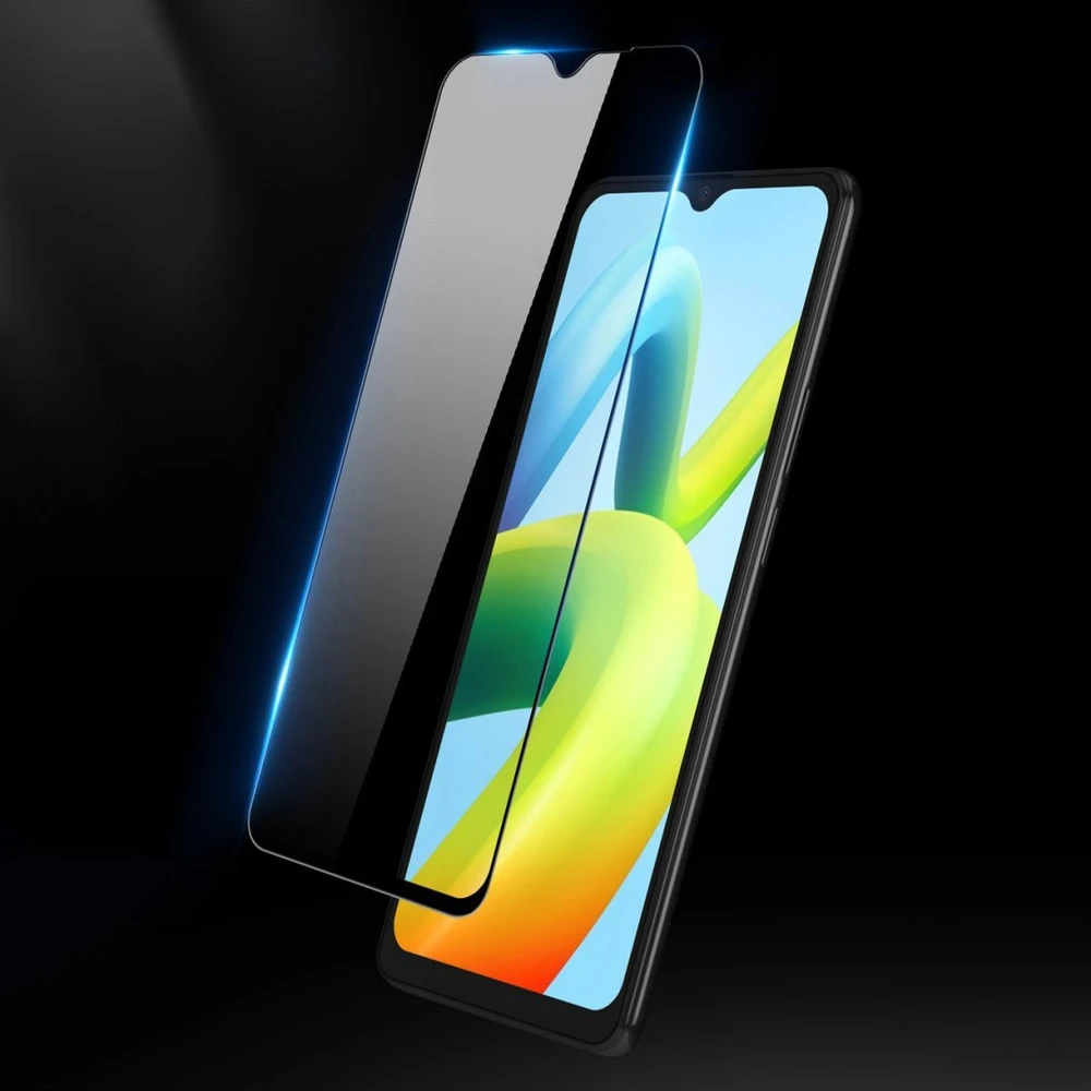 Dux Ducis 9D Apsauginis stiklas Screen Protector skirtas Xiaomi Redmi A2 / Redmi A1 9H su juodos spalvos Frame