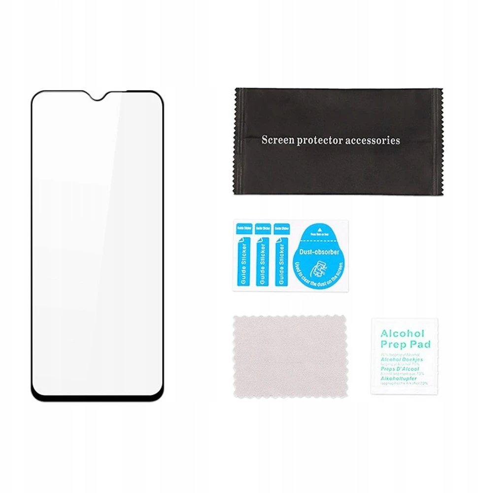 Dux Ducis 9D Apsauginis stiklas Screen Protector skirtas Xiaomi Redmi A2 / Redmi A1 9H su juodos spalvos Frame