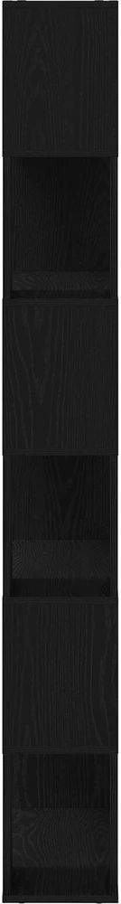 TV staliukas TV spintelių komplektas 80 x 24 x 186 cm Juoda Apdirbta mediena