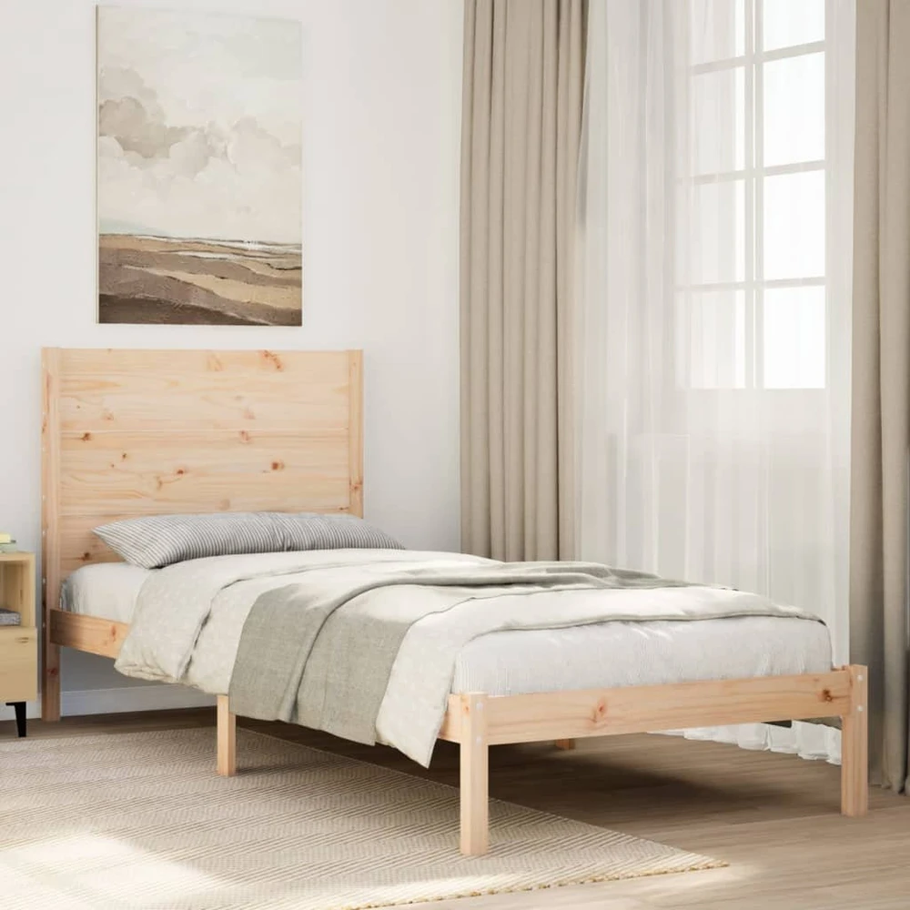 Lova Lovos rėmas be čiužinio, 90x210cm, medienos masyvas, itin ilgas