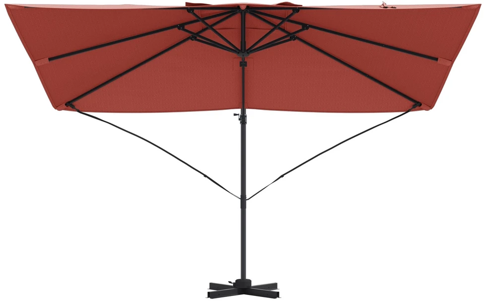 Skėtis nuo saulės 351 x 250 x 260 cm Poliesteris ir aliuminis