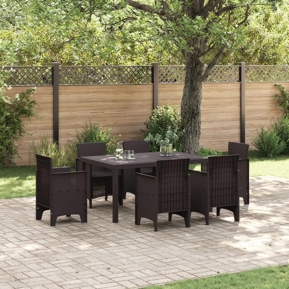 Sodo stalas Ruda 150 x 100 x 73 cm poliratanas