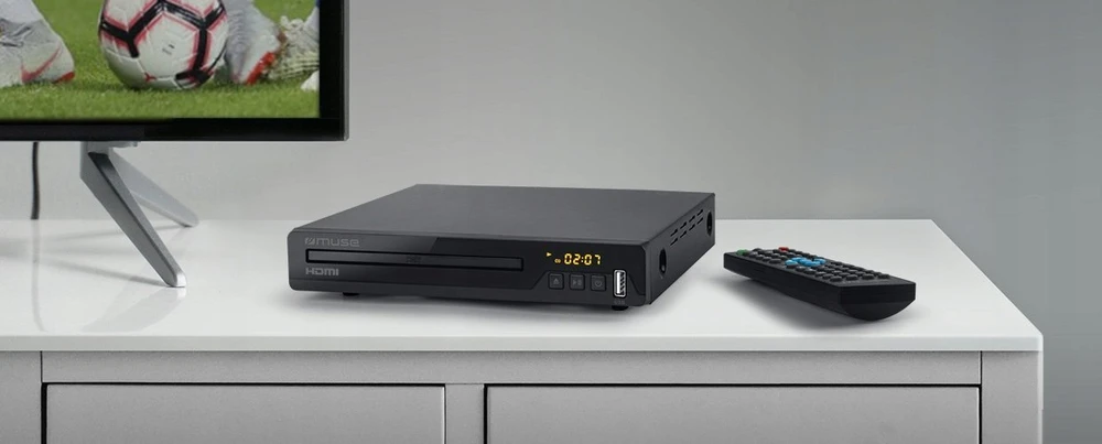 Vaizdo grotuvas DVD grotuvas Muse, HDMI, USB, juodas
