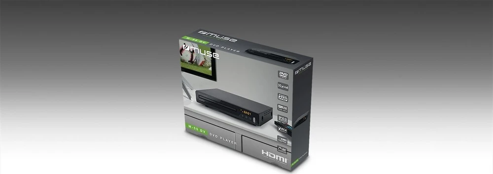 Vaizdo grotuvas DVD grotuvas Muse, HDMI, USB, juodas
