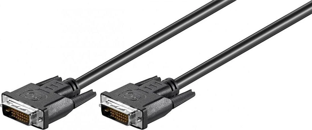 Logilink DVI-D (24+1) kabelis su dviguba jungtimi