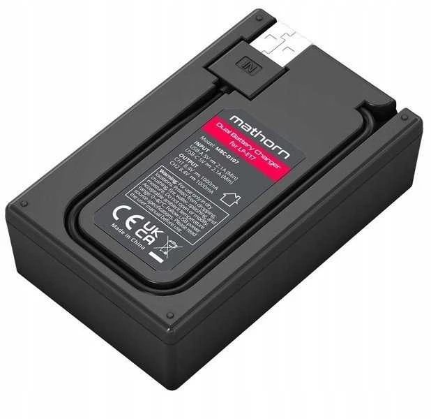 Mathorn fotoaparato įkroviklis Dviejų kanalų Mathorn MBC-D107 USB-C įkroviklis Canon LP-E17