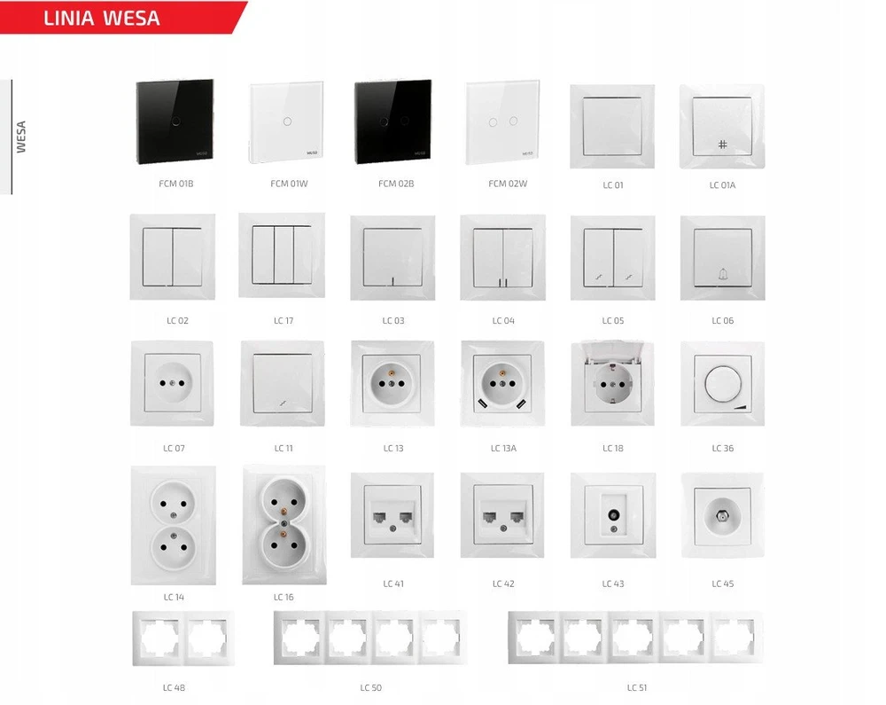 VCX WESA LC 02 dviguba jungtis, juoda