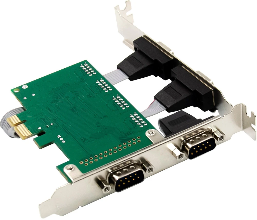 StarTech InLine PCIe 4 prievadų RS-232 plokštė – 4 x D-Sub 9 jungtys – pridedamas žemo profilio laikiklis
