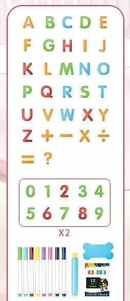 Dvipusė kreidinė/magnetinė lenta žalia